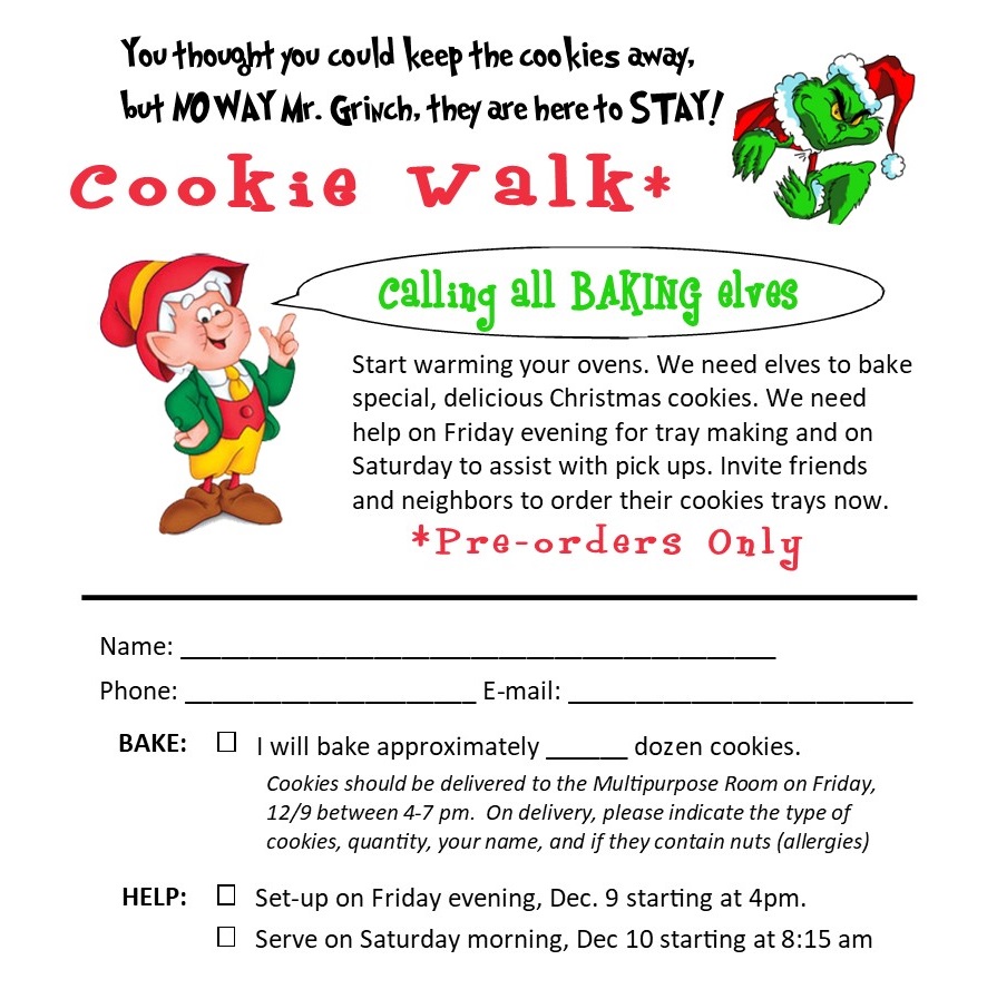 Cookie Walk Trinity United Methodist Church